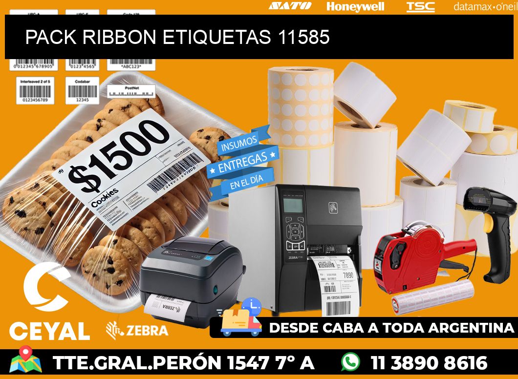 PACK RIBBON ETIQUETAS 11585