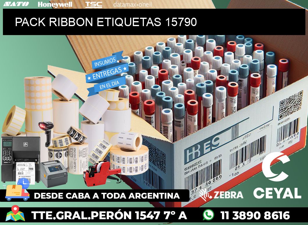 PACK RIBBON ETIQUETAS 15790