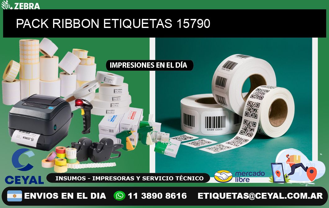 PACK RIBBON ETIQUETAS 15790