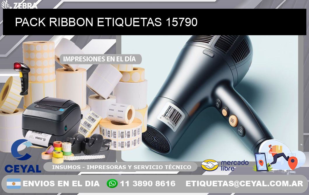 PACK RIBBON ETIQUETAS 15790