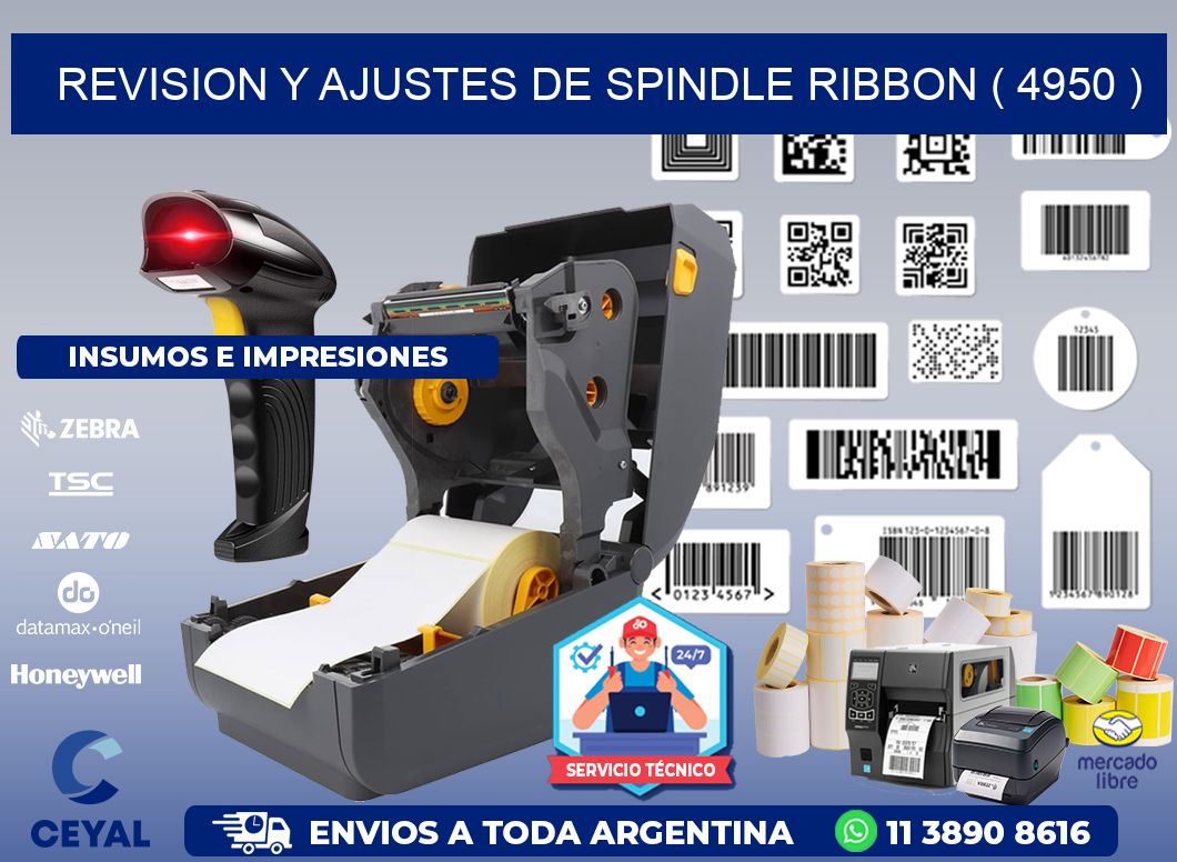 REVISION Y AJUSTES DE SPINDLE RIBBON ( 4950 )