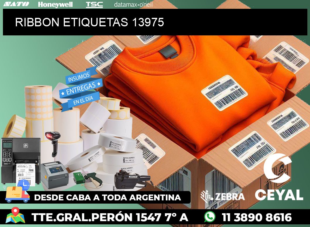 RIBBON ETIQUETAS 13975