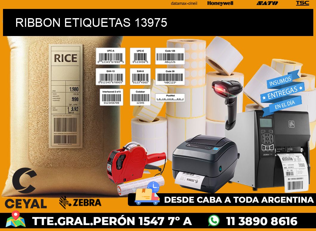 RIBBON ETIQUETAS 13975