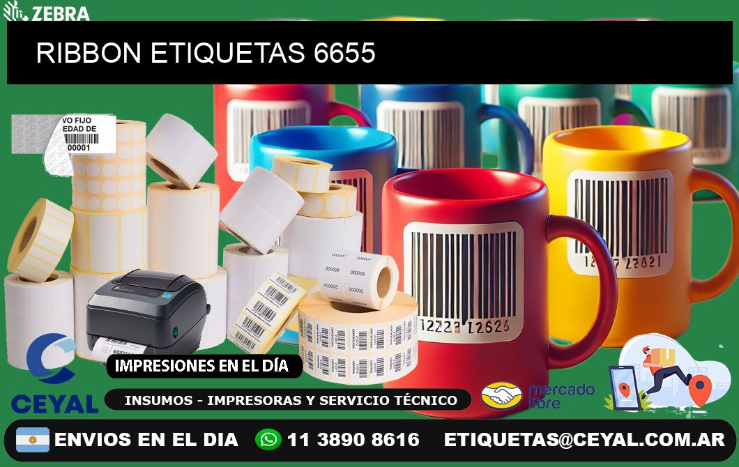 RIBBON ETIQUETAS 6655