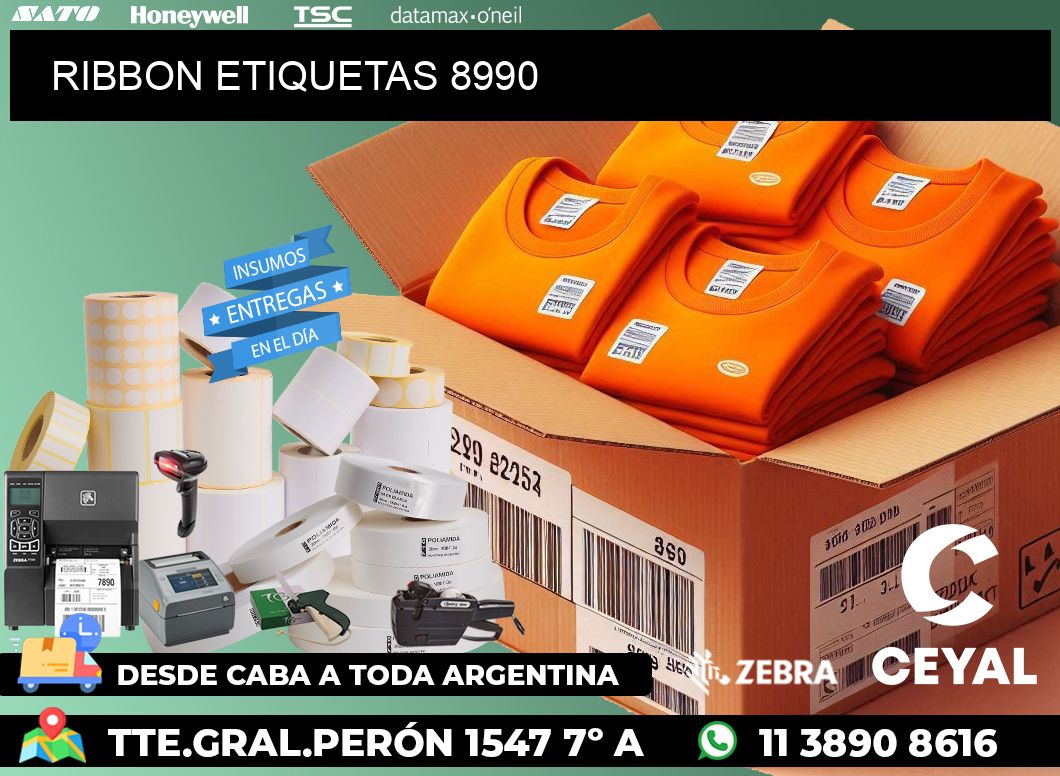 RIBBON ETIQUETAS 8990