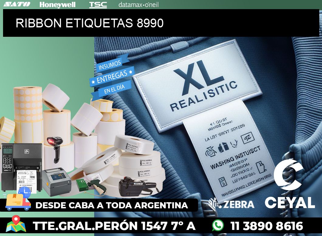 RIBBON ETIQUETAS 8990