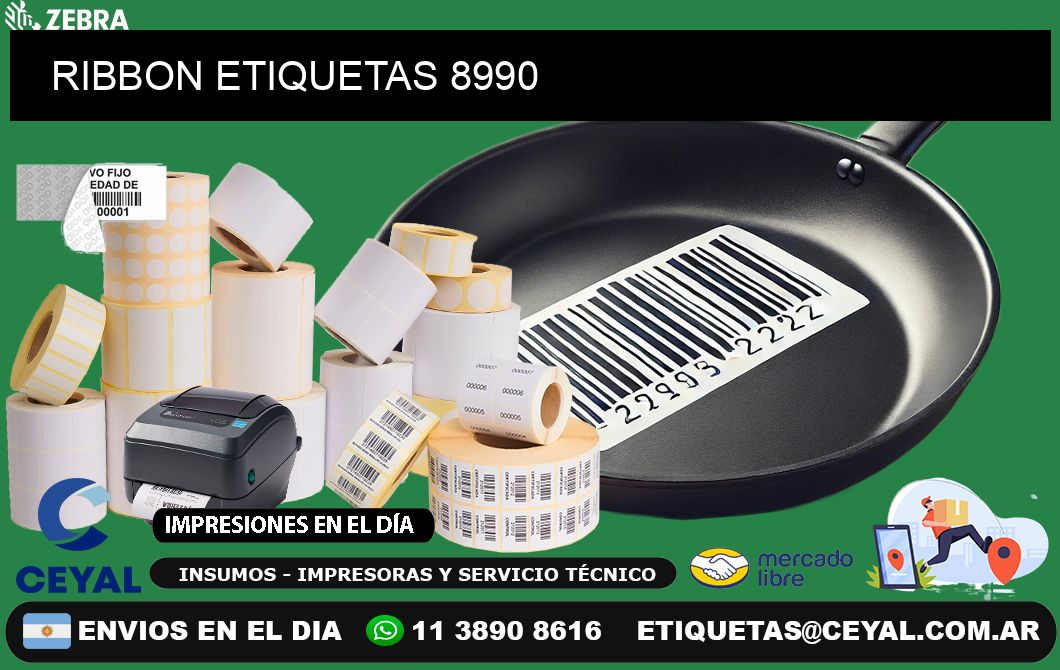 RIBBON ETIQUETAS 8990