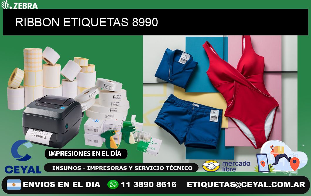 RIBBON ETIQUETAS 8990