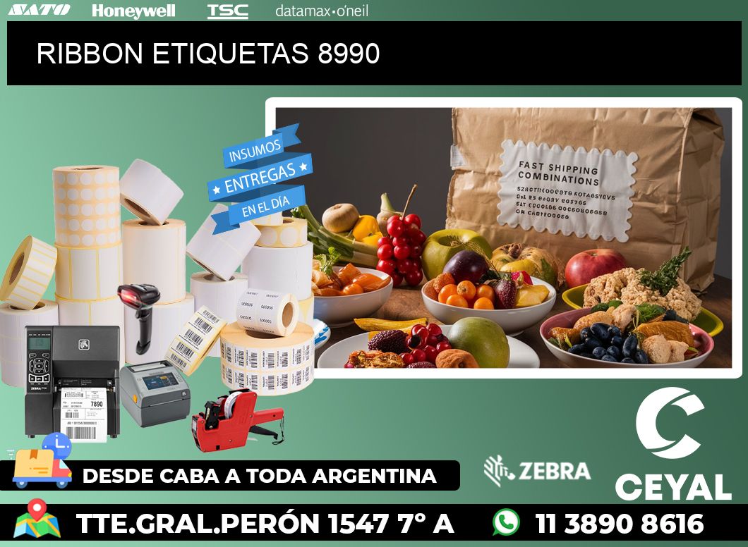 RIBBON ETIQUETAS 8990