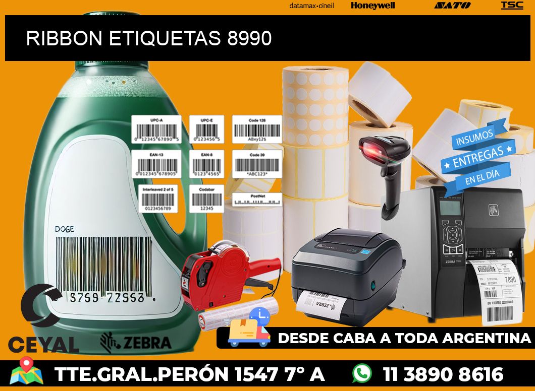 RIBBON ETIQUETAS 8990