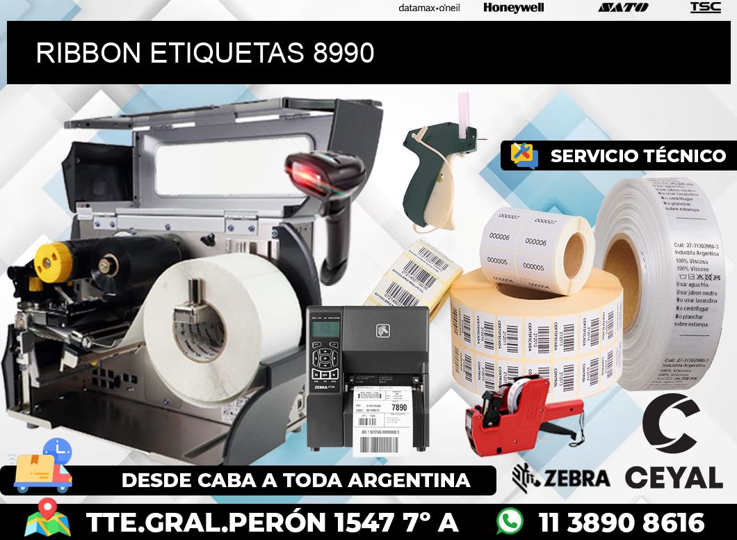 RIBBON ETIQUETAS 8990