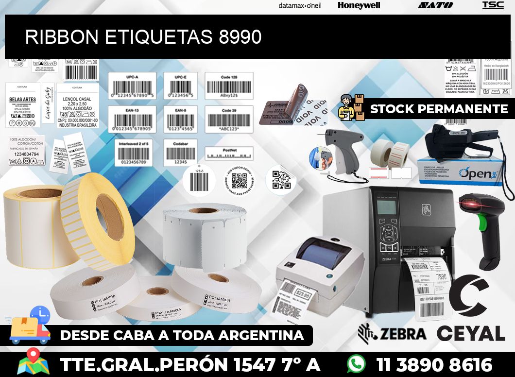 RIBBON ETIQUETAS 8990