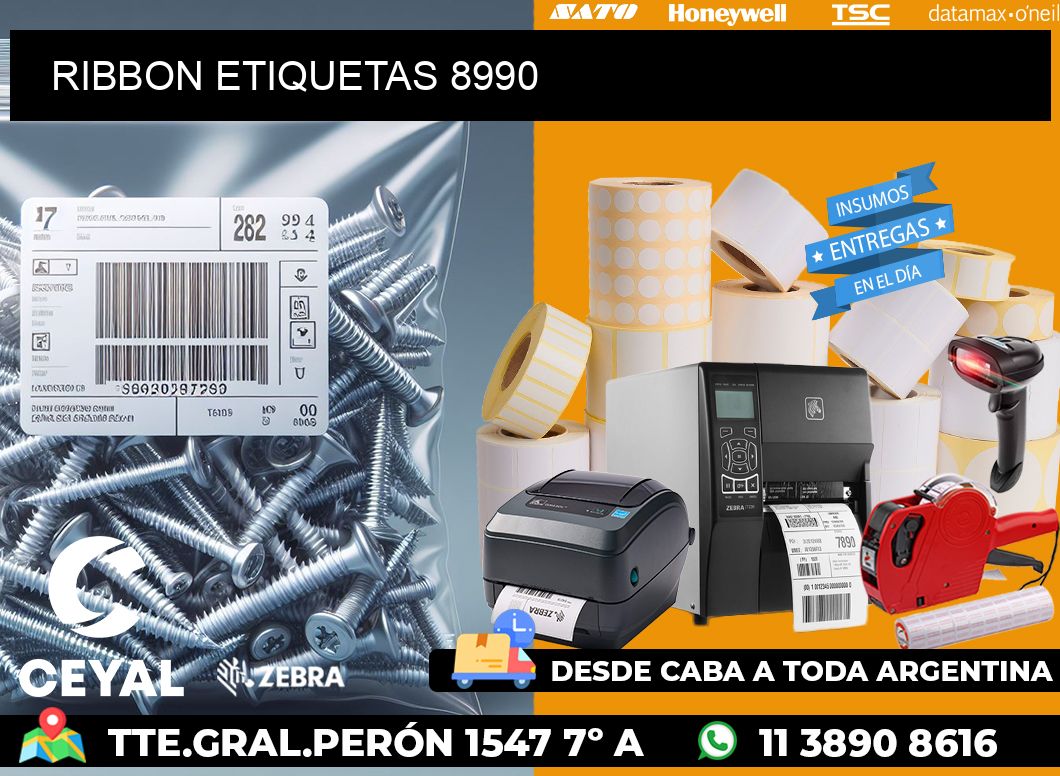 RIBBON ETIQUETAS 8990