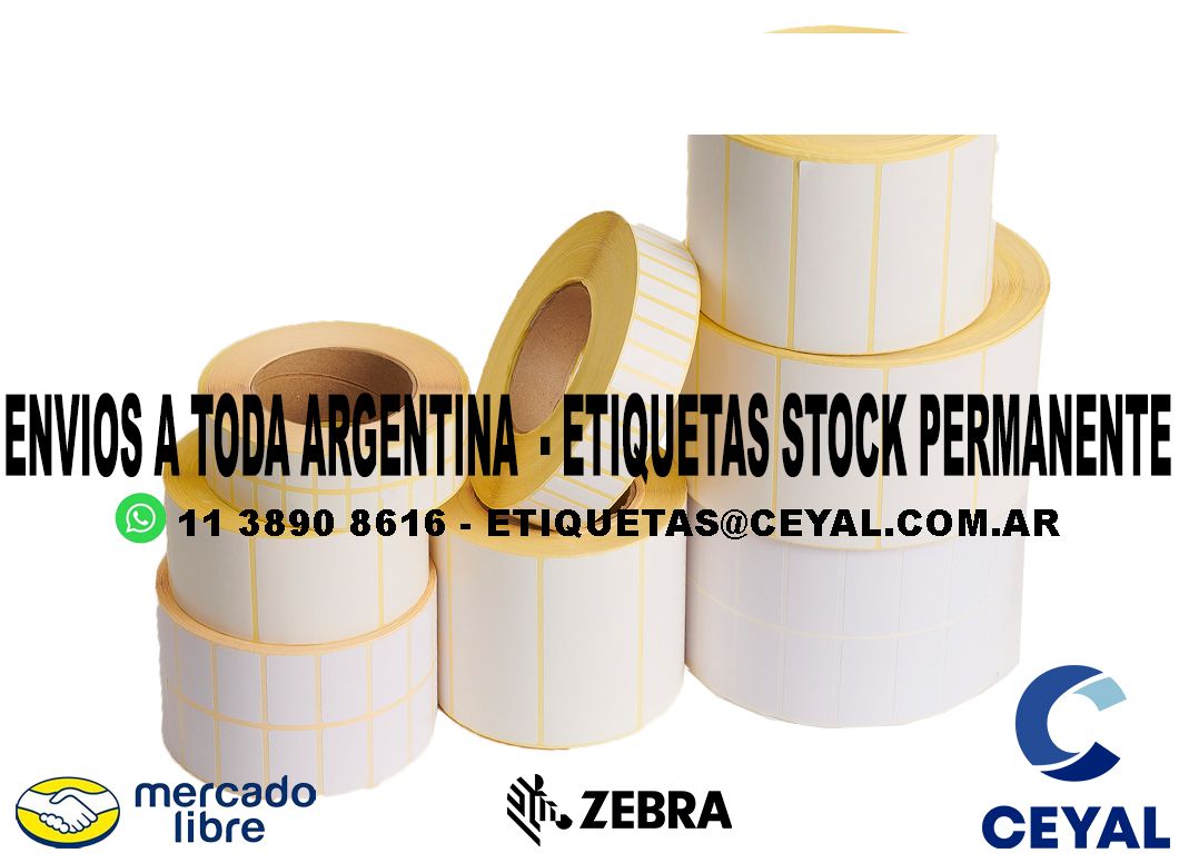 50 PACK DE ETIQUETAS  63 x 52 X 2000 UNIDADES