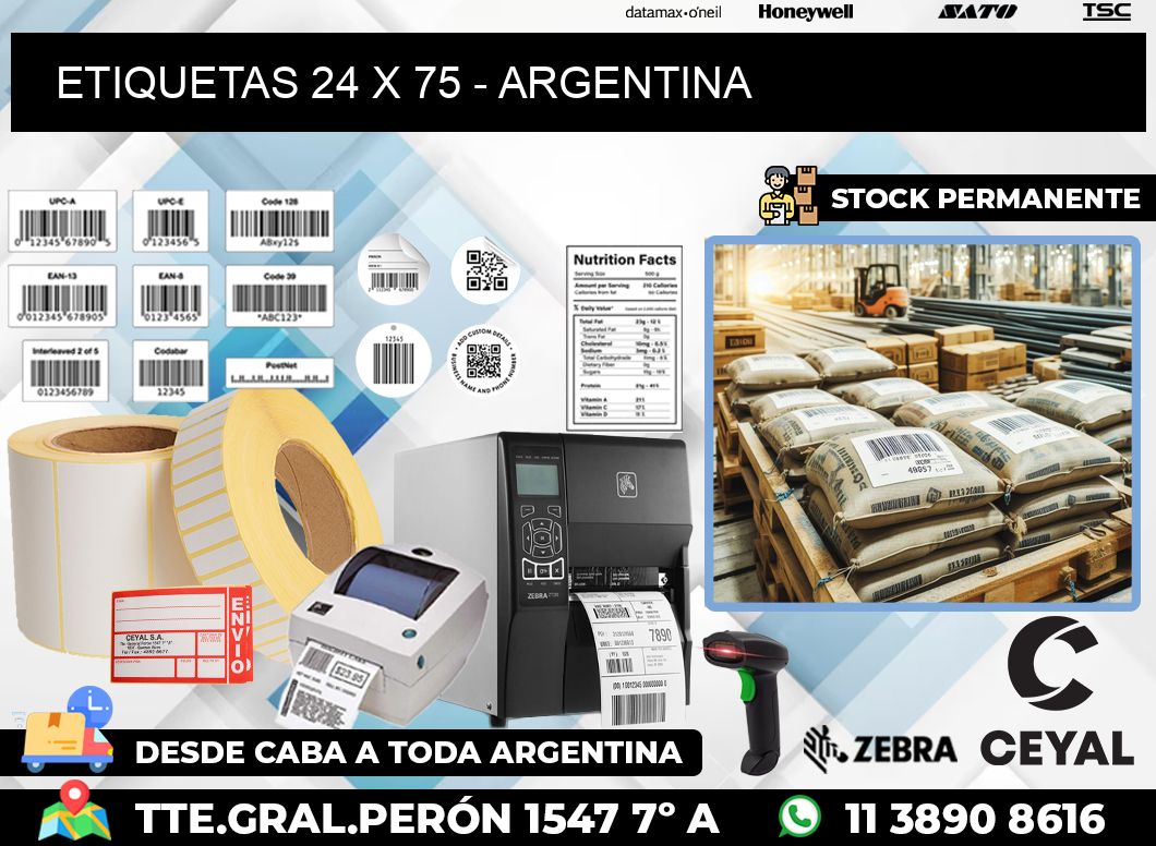 ETIQUETAS 24 x 75 – ARGENTINA