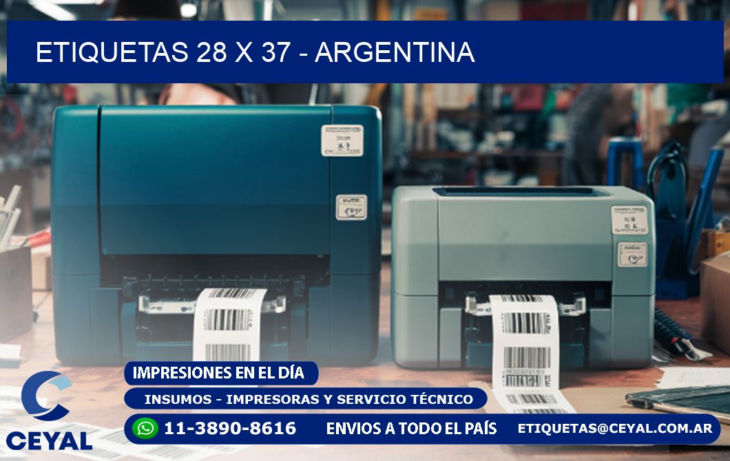 ETIQUETAS 28 x 37 - ARGENTINA