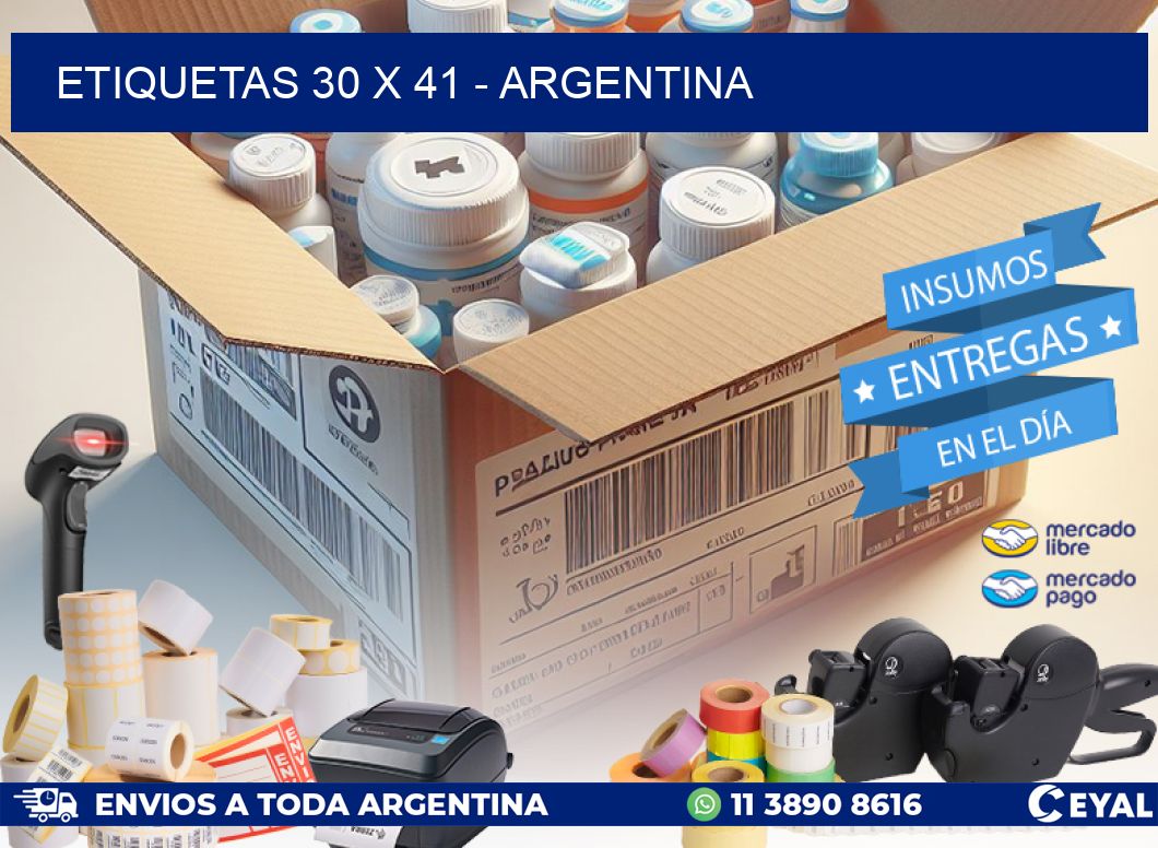 ETIQUETAS 30 x 41 - ARGENTINA