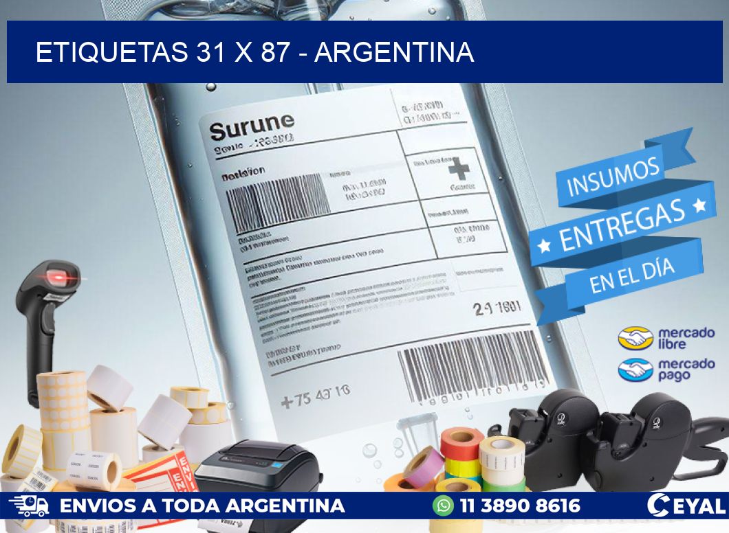 ETIQUETAS 31 x 87 - ARGENTINA