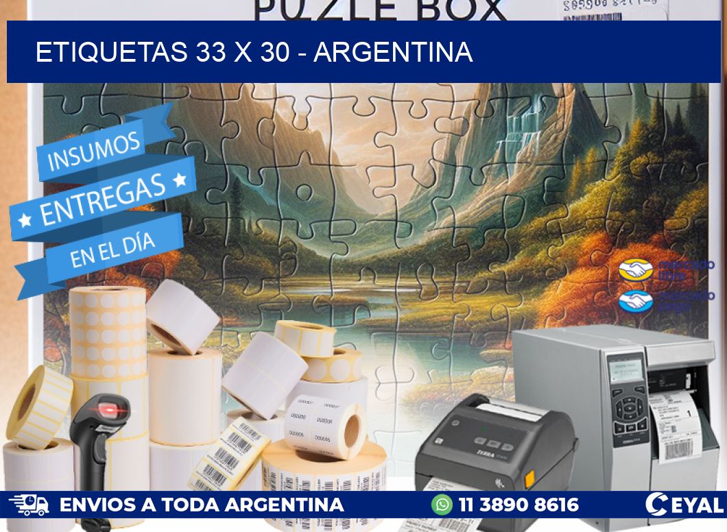 ETIQUETAS 33 x 30 - ARGENTINA