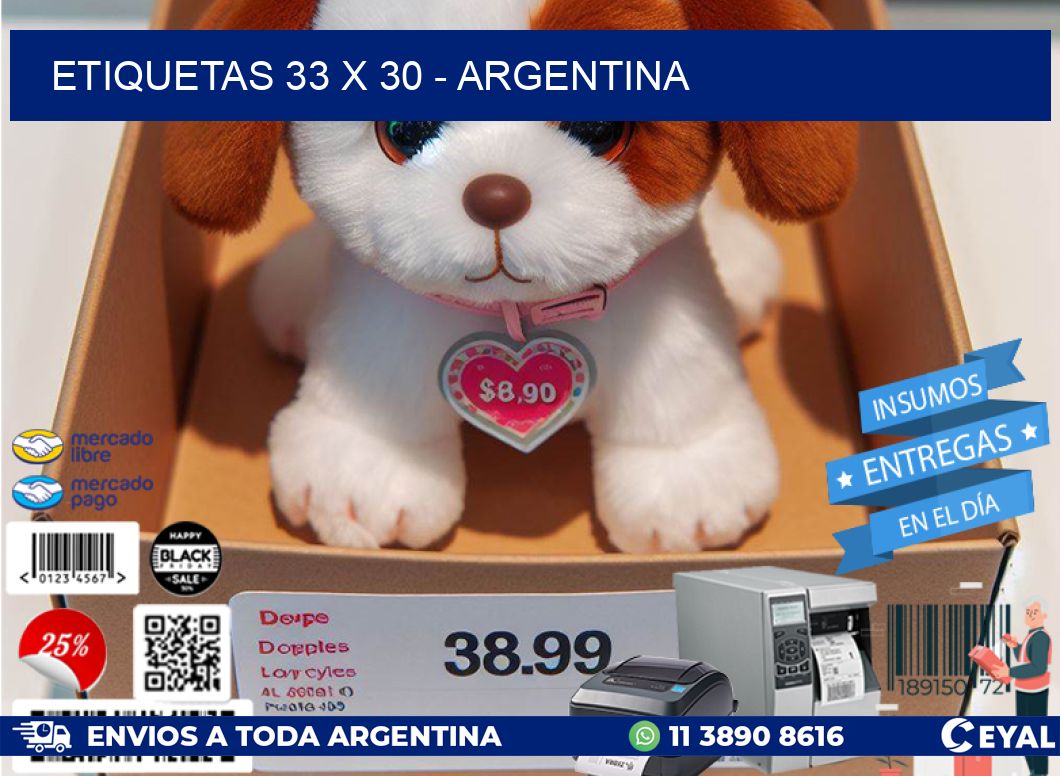 ETIQUETAS 33 x 30 – ARGENTINA