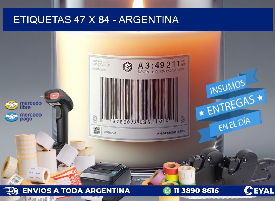 ETIQUETAS 47 x 84 - ARGENTINA