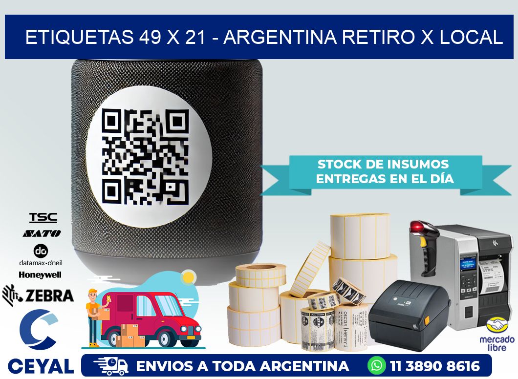 ETIQUETAS 49 x 21 – ARGENTINA RETIRO X LOCAL