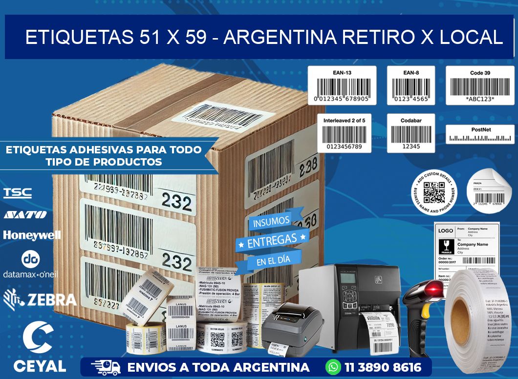 ETIQUETAS 51 x 59 – ARGENTINA RETIRO X LOCAL