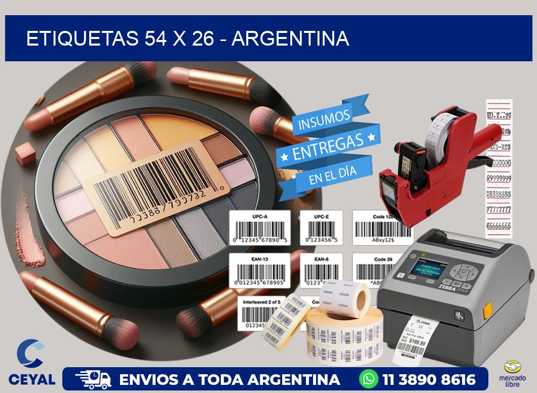 ETIQUETAS 54 x 26 - ARGENTINA