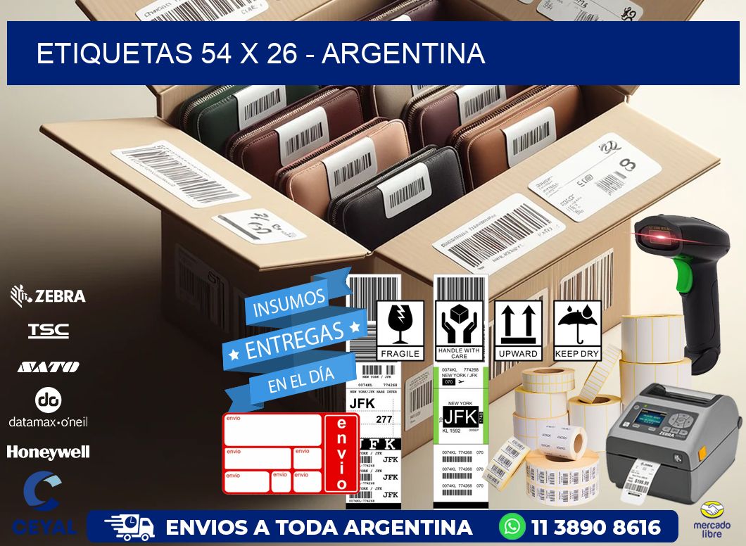 ETIQUETAS 54 x 26 - ARGENTINA