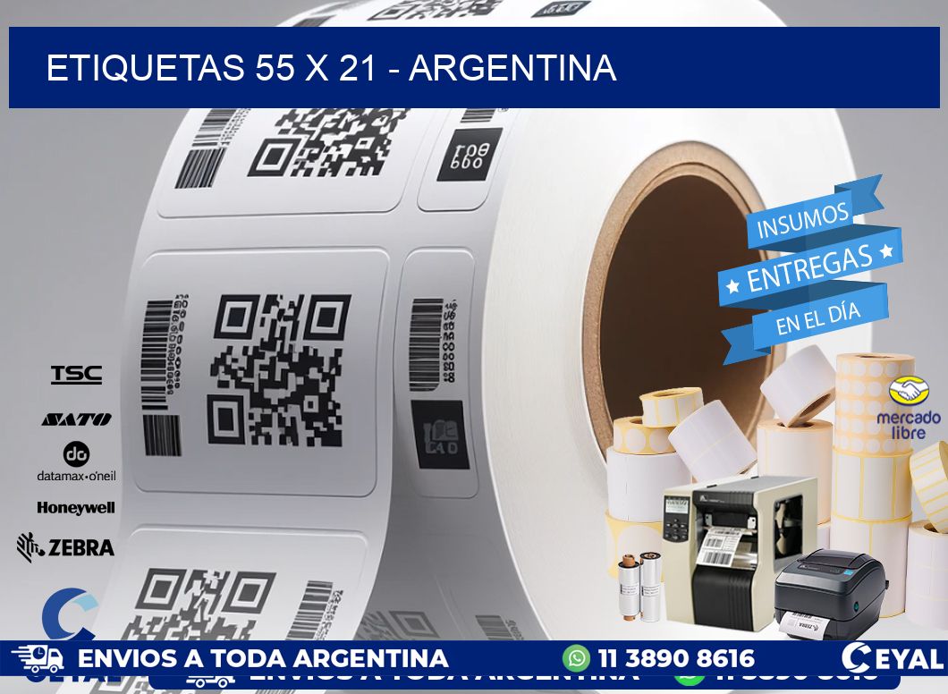 ETIQUETAS 55 x 21 - ARGENTINA