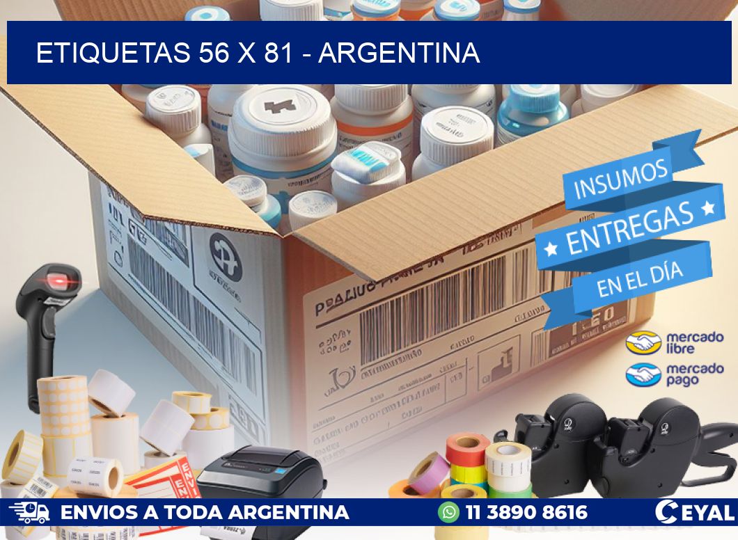 ETIQUETAS 56 x 81 - ARGENTINA