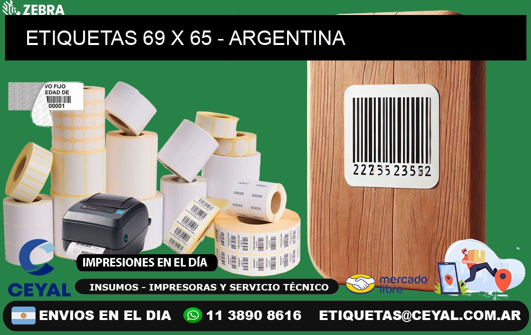 ETIQUETAS 69 x 65 - ARGENTINA