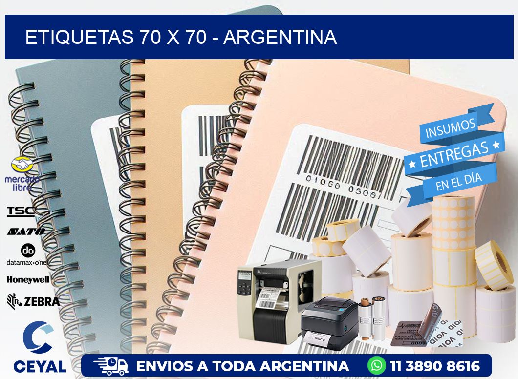 ETIQUETAS 70 x 70 - ARGENTINA