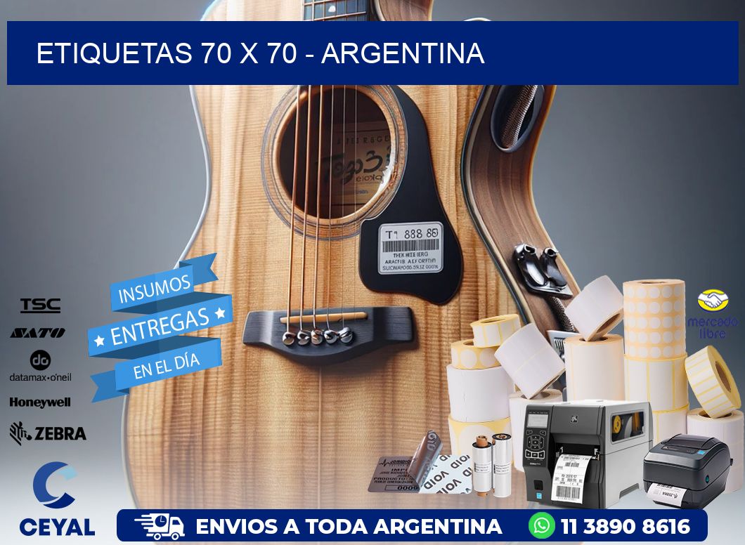 ETIQUETAS 70 x 70 - ARGENTINA