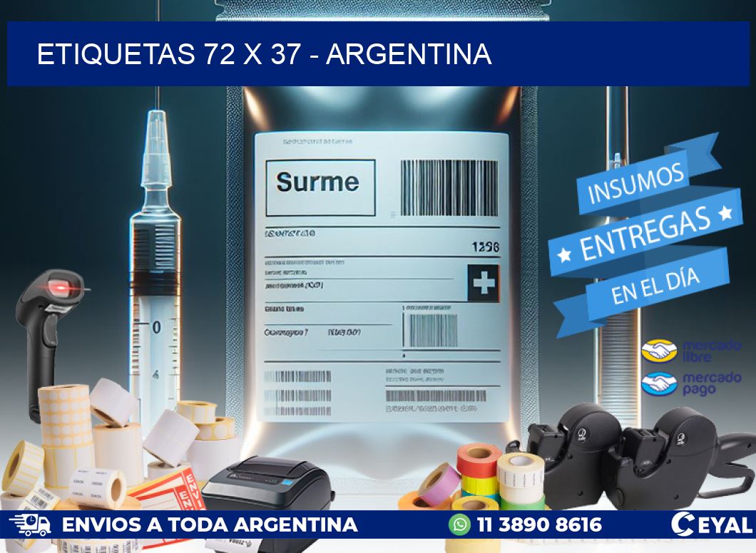 ETIQUETAS 72 x 37 - ARGENTINA