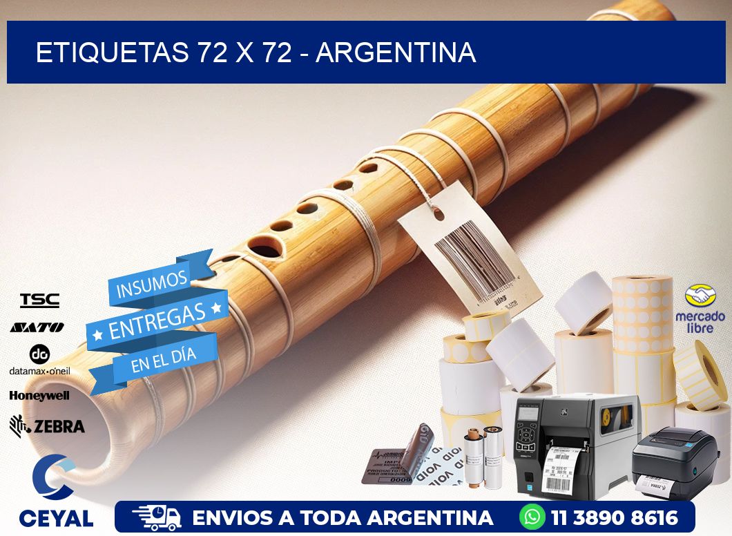 ETIQUETAS 72 x 72 - ARGENTINA