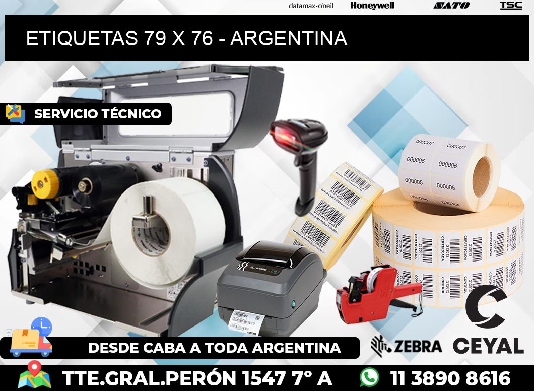 ETIQUETAS 79 x 76 - ARGENTINA