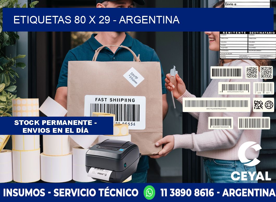 ETIQUETAS 80 x 29 - ARGENTINA