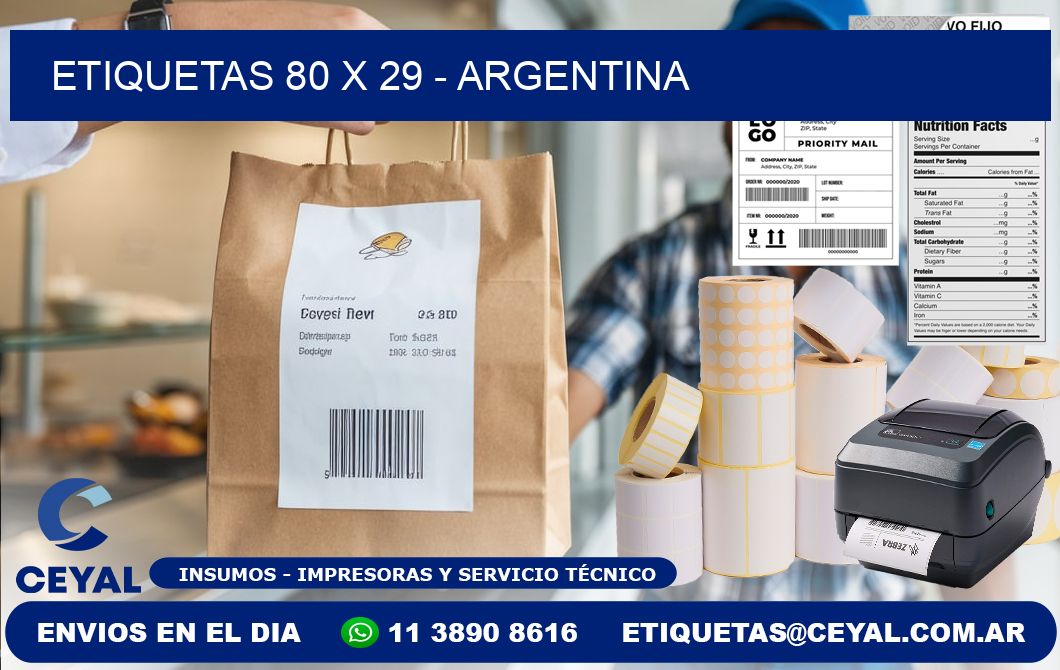 ETIQUETAS 80 x 29 - ARGENTINA