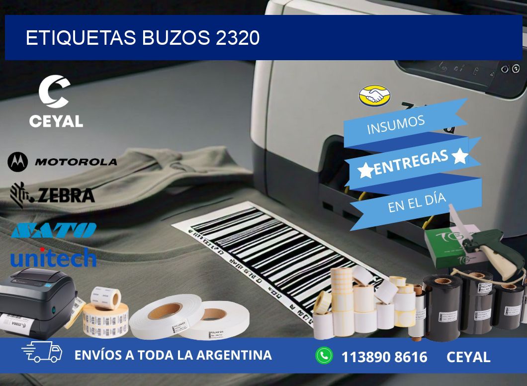 ETIQUETAS BUZOS 2320