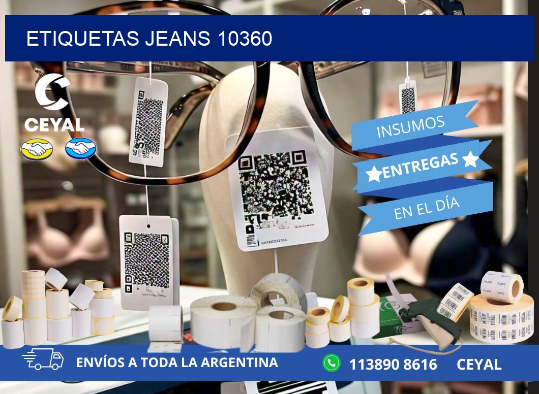 ETIQUETAS JEANS 10360