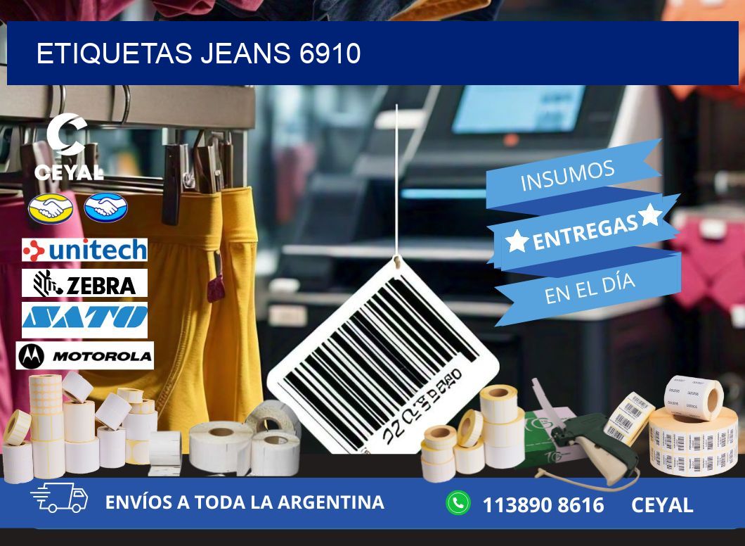 ETIQUETAS JEANS 6910