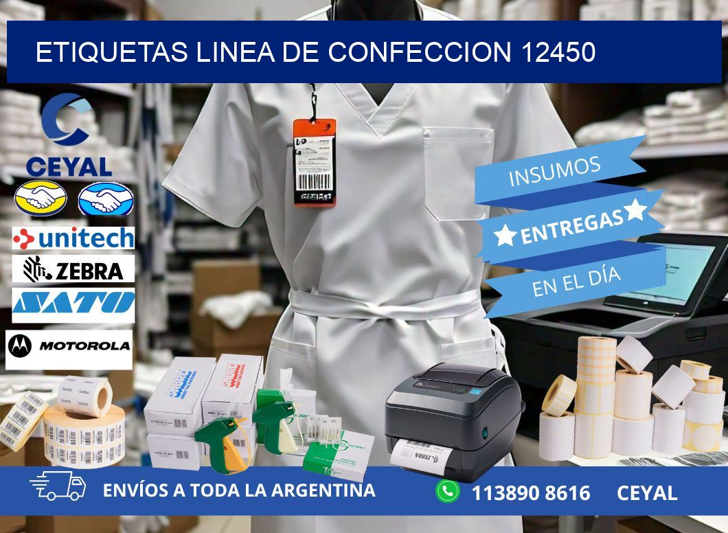 ETIQUETAS LINEA DE CONFECCION 12450