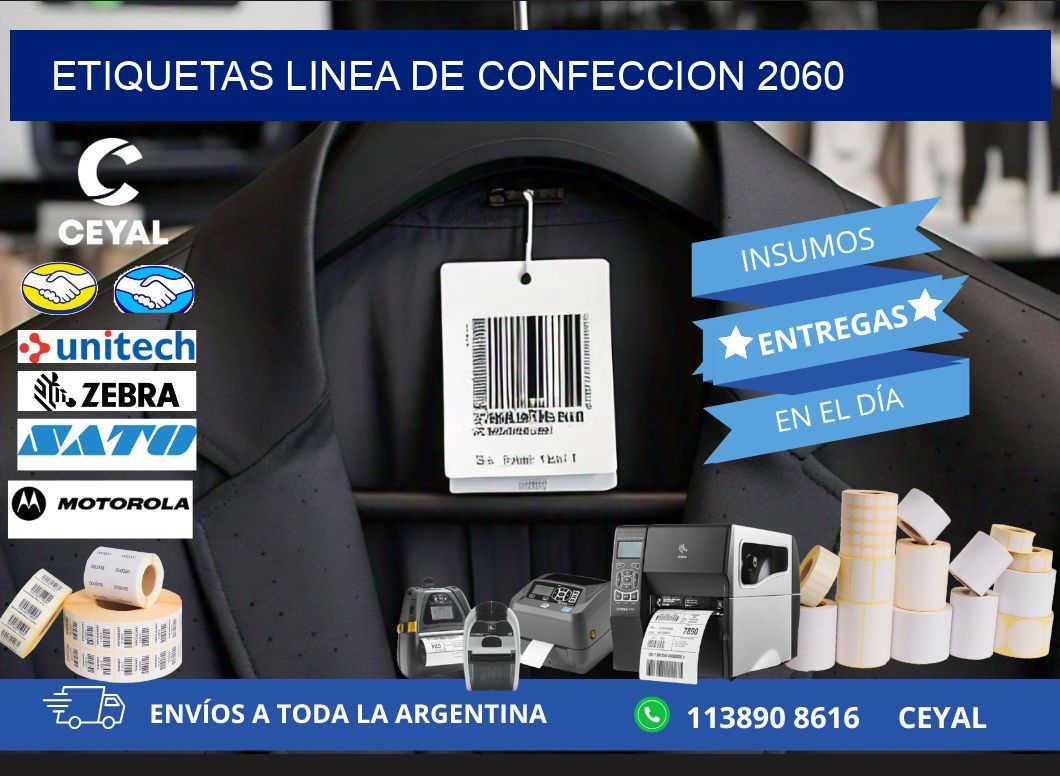 ETIQUETAS LINEA DE CONFECCION 2060