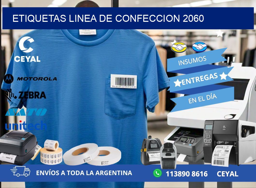 ETIQUETAS LINEA DE CONFECCION 2060