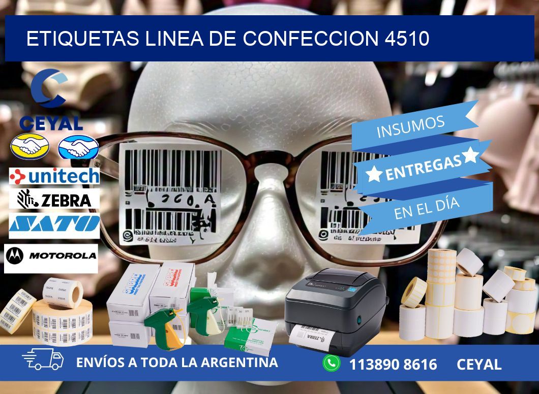 ETIQUETAS LINEA DE CONFECCION 4510