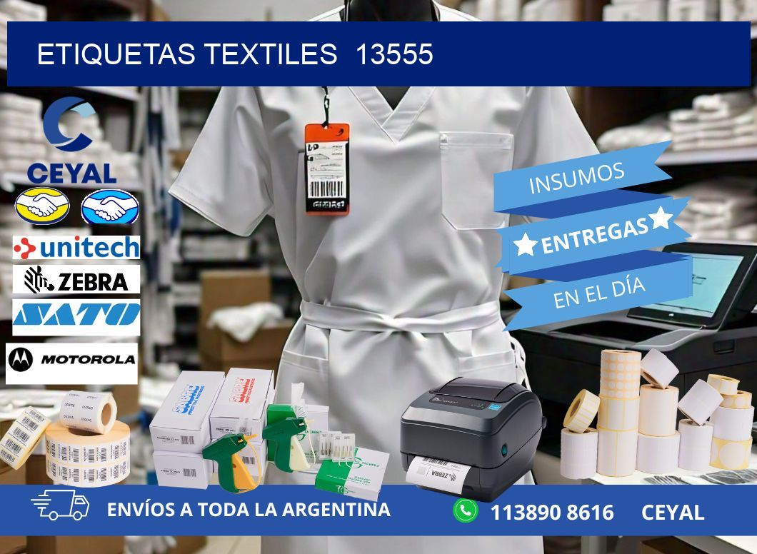 ETIQUETAS TEXTILES  13555