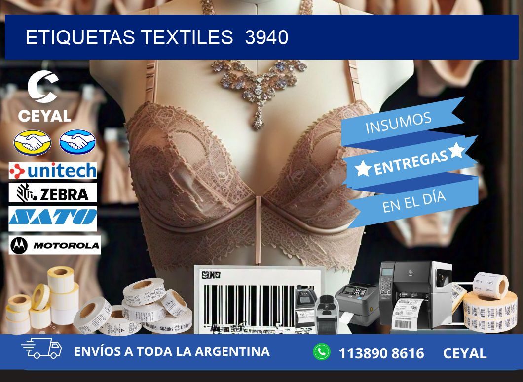 ETIQUETAS TEXTILES  3940